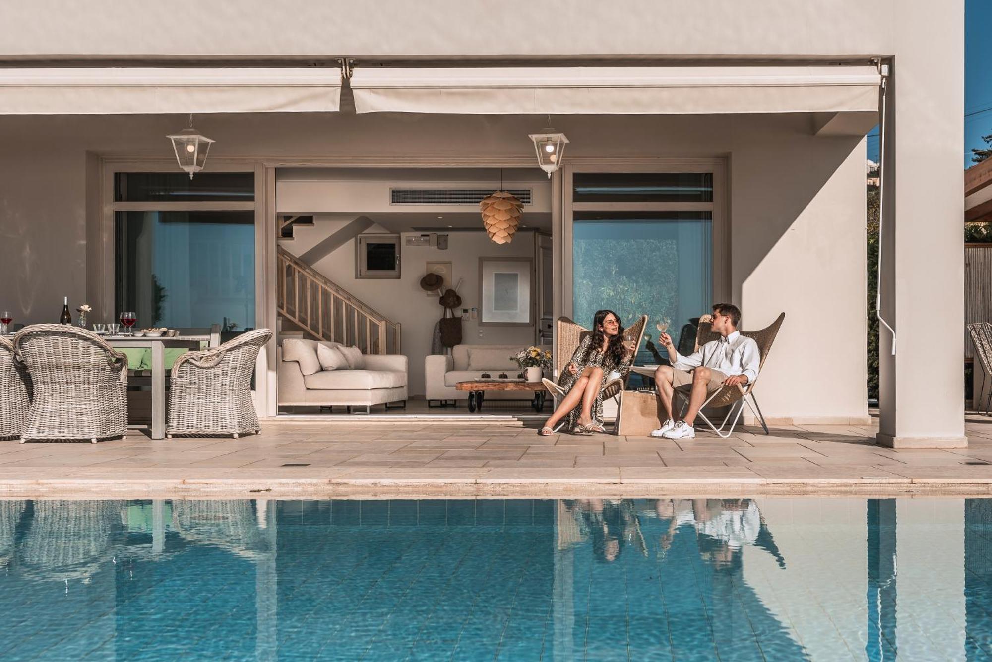 Sk Place Luxury Seafront Villas Chania Almirída Ngoại thất bức ảnh